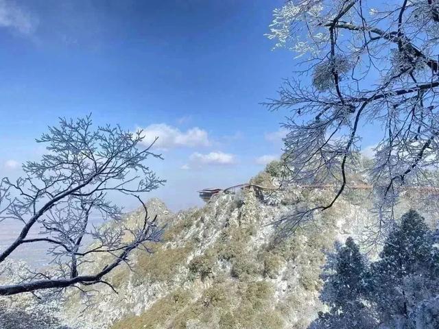 陕西省渭南市少华山景点，用美景温暖整个寒冬