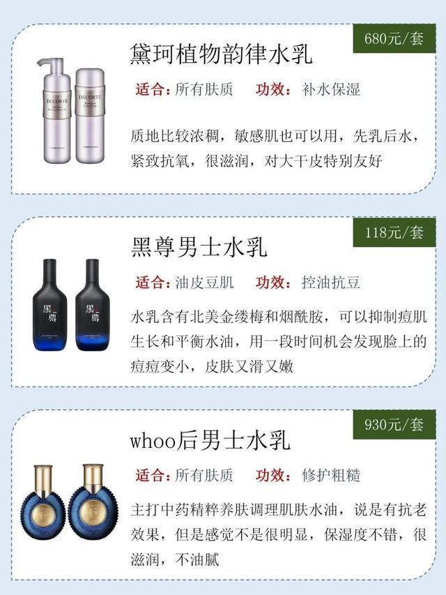 男士乳液排行榜前十名，男士乳液是干什么的（男士热门水乳推荐）
