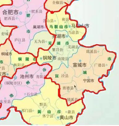 安徽城市面积最新排名，安徽行政区划调整大设想