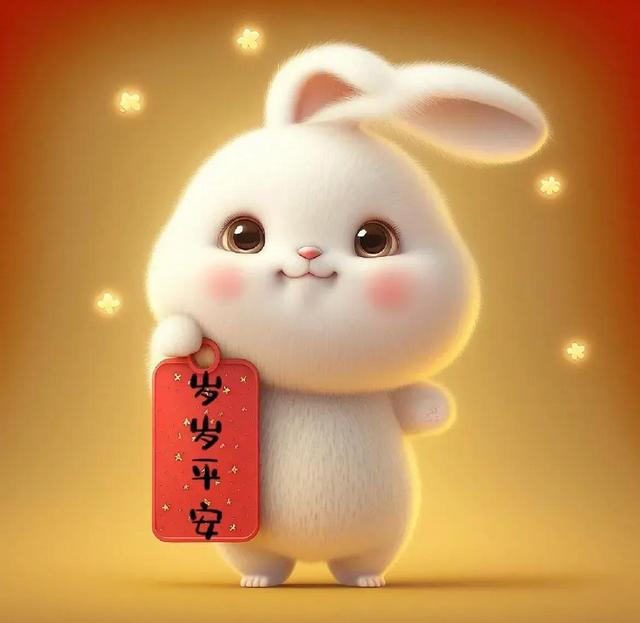 兔子壁纸可爱卡通，可爱卡通小兔子高清壁纸（可爱吉祥卡通兔年壁纸图片）