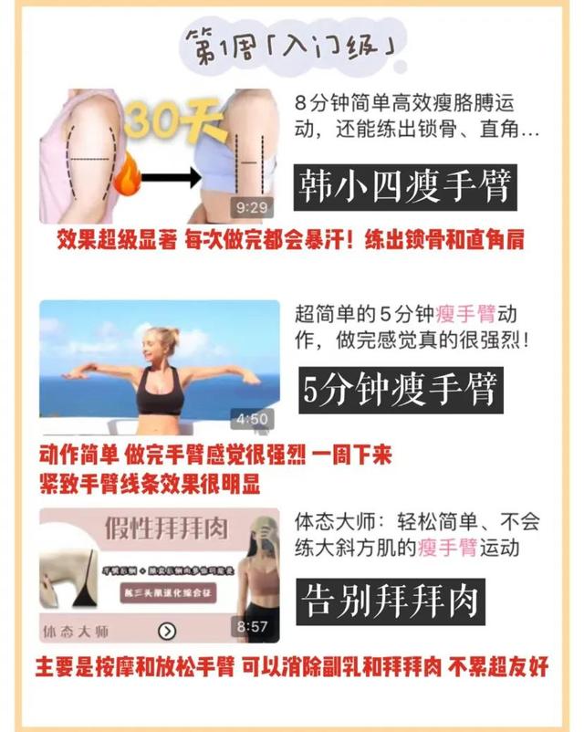 瘦胳膊的最快方法，女生瘦胳膊的最快方法（瘦手臂教程墙裂推荐）