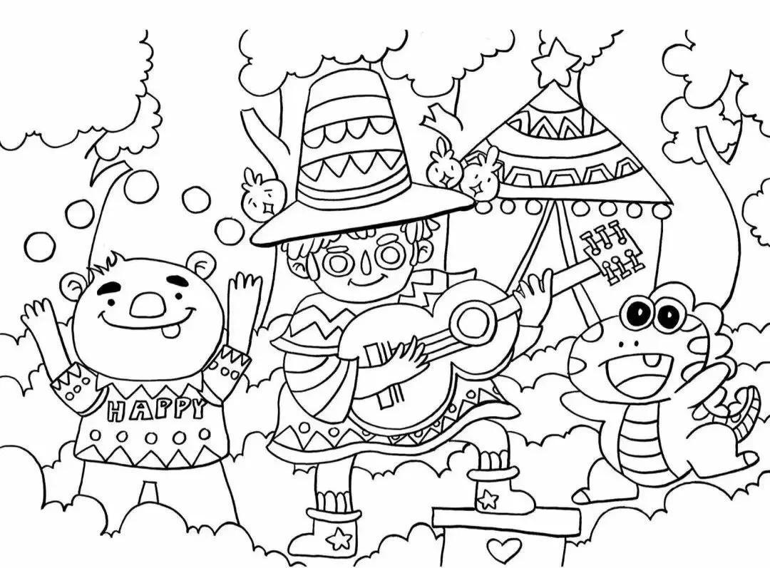 二次元人物简笔画(画动漫人物全身教程)