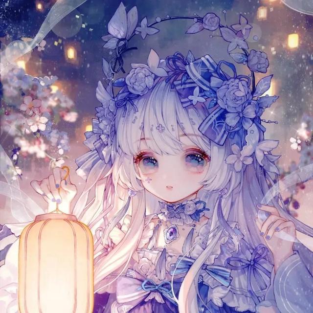 蓝紫色最准确图片，意境蓝色，紫色系头像微信（下次见面，就从一朵花开始吧）