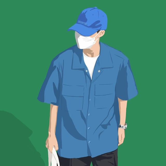 文艺范超帅男头，微信头像，文艺范超帅男头（简单好看的男生插画头像）