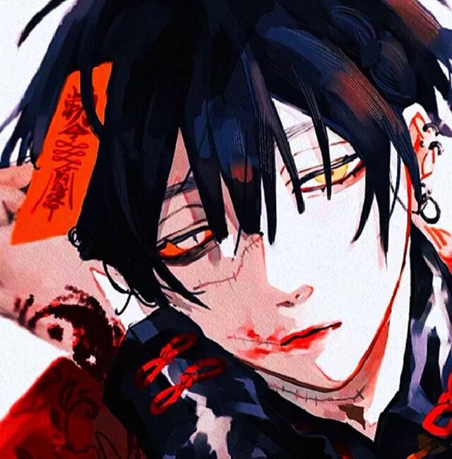 二次元男生头像，二次元丧系男头/黑白微信（有点丧的男生动漫头像）