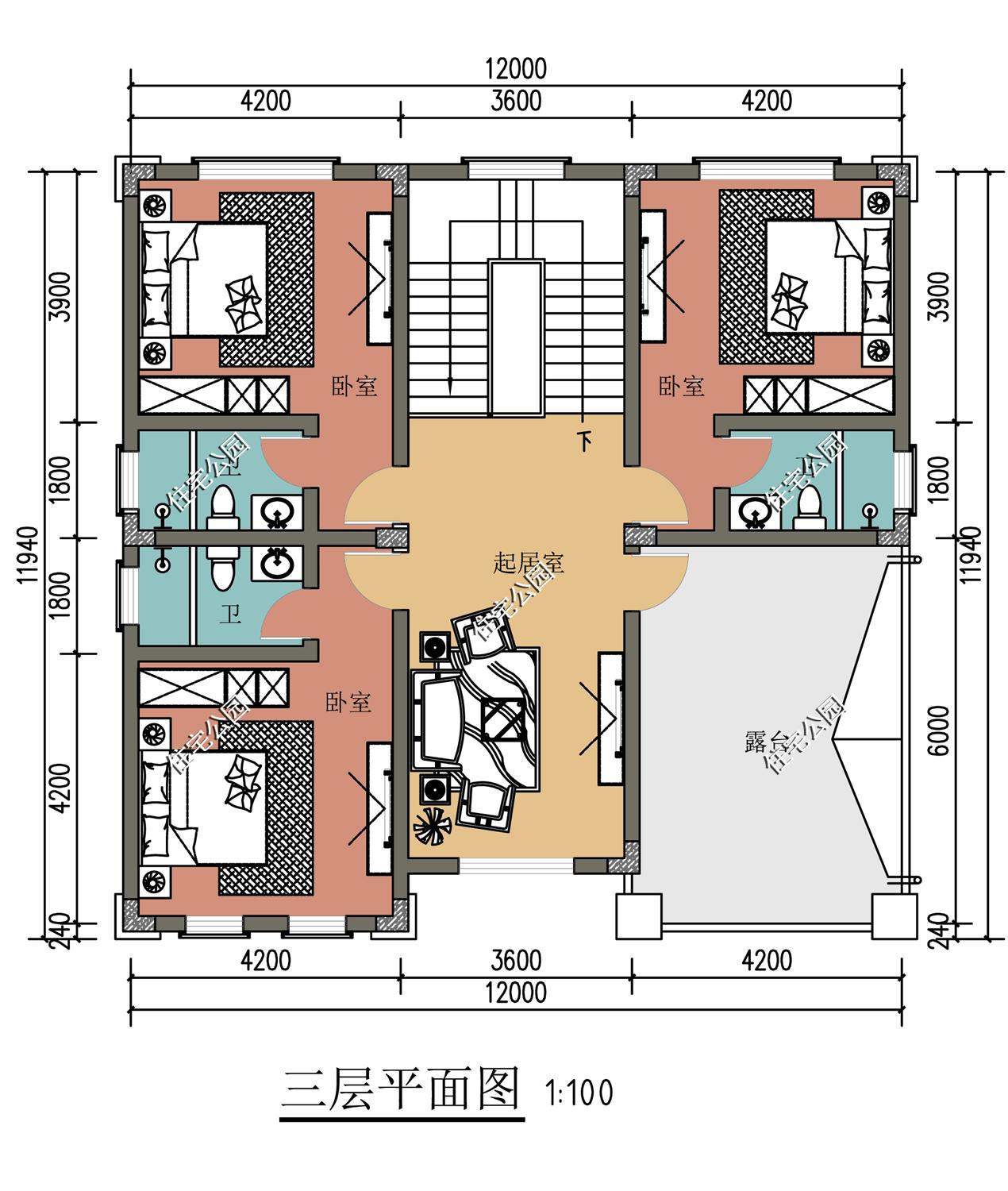 农村自建房图纸大全图册，10套2022新款向下自建房图纸