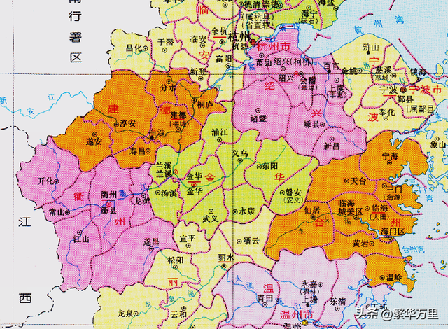 金华市市区有哪几个区，浙江省的第三大城市