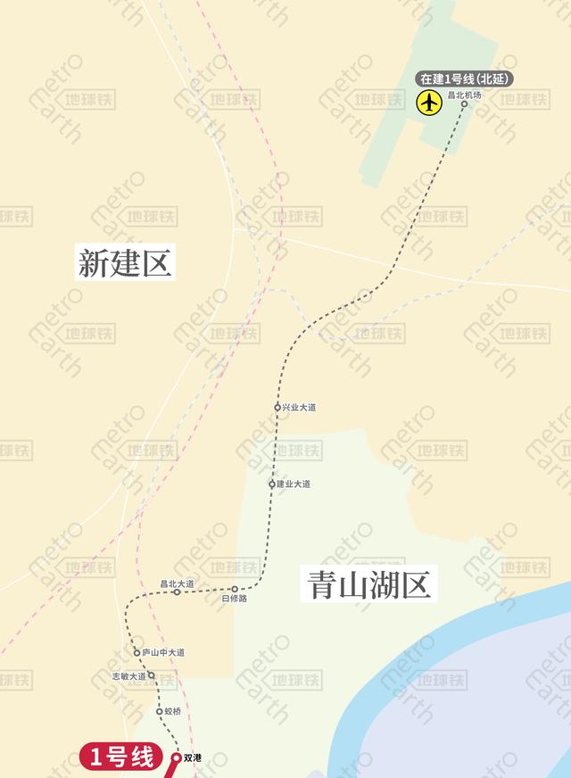 南昌地铁线路图，南昌地铁线路图最新（南昌轨道交通运营）