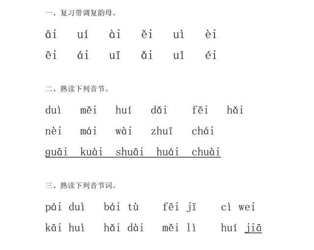 复韵母声调怎么标，复韵母ui的声调怎么标（拼音复韵母的学习）