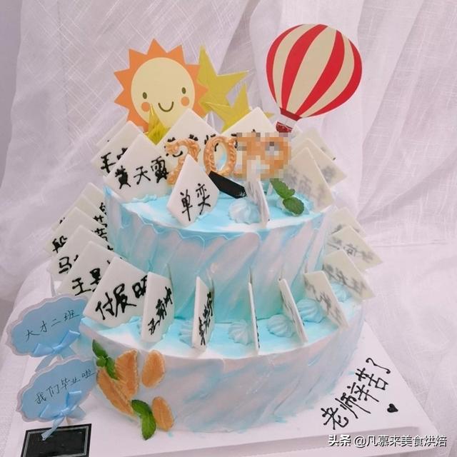 8寸和10寸的蛋糕比较图，8英寸蛋糕等于多少寸10寸吗（100款毕业蛋糕图片合集）