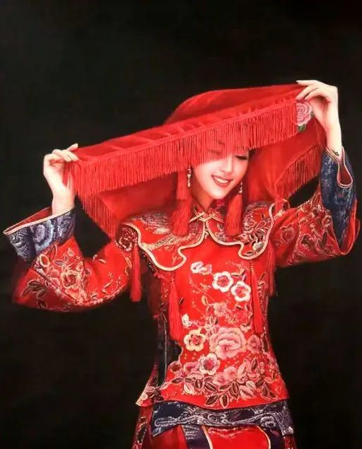 唯美颜色图片带字，唯美带字图片（唯美中国红系列油画）