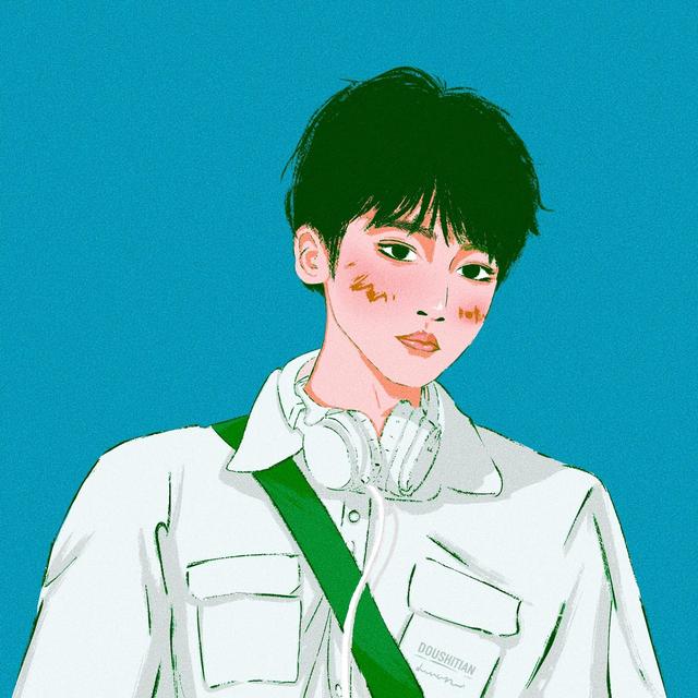 文艺范超帅男头，微信头像，文艺范超帅男头（简单好看的男生插画头像）