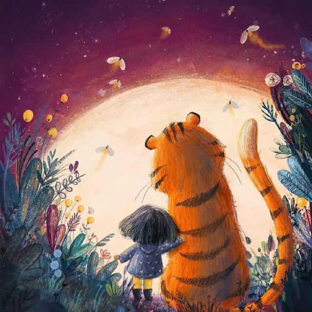 暖色治愈系插画图片      你和我的时光，暖色调治愈系图片（治愈系小插画、快给你的宝贝看看）