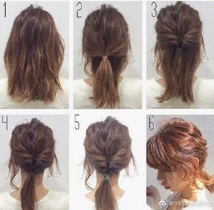 凌乱日系发型扎发，日系编发，姑娘们学起来