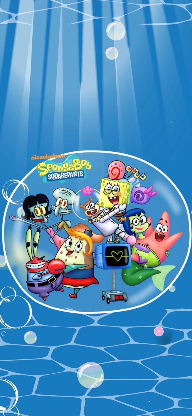 海绵宝宝图片,海绵宝宝图片 卡通画(可爱的海绵宝宝和派大星壁纸)