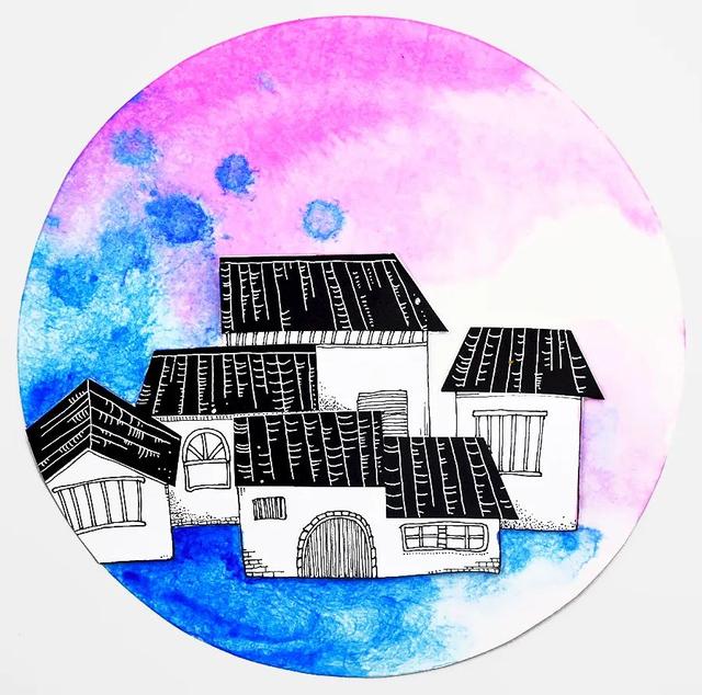 简笔画枫叶怎么画，简笔画枫叶怎么画好看（秋季特色艺术课《秋天的小村庄》）