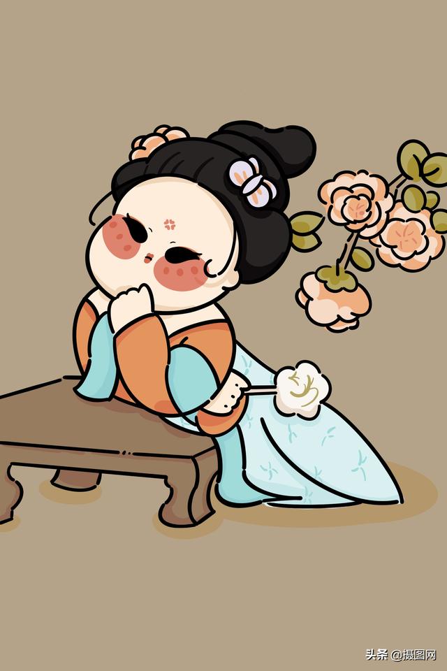 动漫人物手绘古风，古风手绘插画动漫女生头像微信（手绘插画，古风少女）