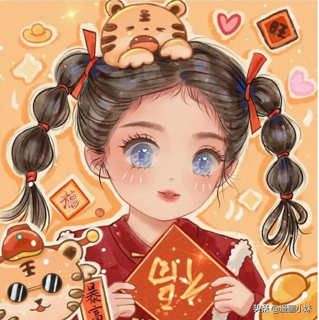 今年最火的闺蜜头像，最近超火闺蜜头像微信（2022新年喜庆好运的闺蜜头像来了）