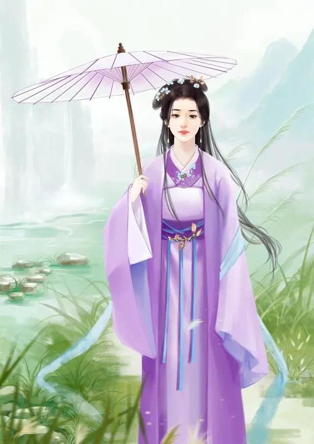 唯美伤感古风图片，伤心古风图片唯美（花瓣，轻落，一点一点伤感）