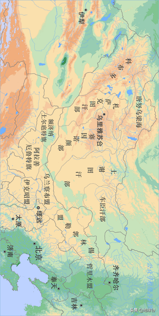 归化城是现在的哪里，归化城代州人（归化城绥远城地图）