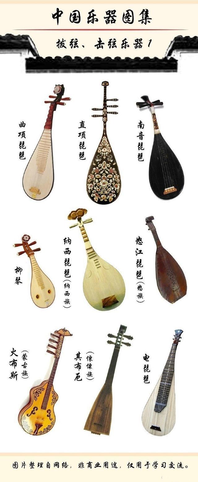 中国的弹拨乐器,管乐器有哪些(中国最全的拨弦,击弦类乐器图集)