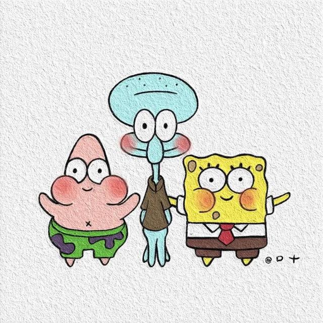 海绵宝宝人物，顾云曦.可爱海绵宝宝动画片人物微信（海绵宝宝和派大星动漫头像）