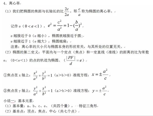 抛物线的基本知识点，抛物线的基本知识点有哪些（高中数学椭圆、双曲线、抛物线的重点知识归纳和常用结论汇总）