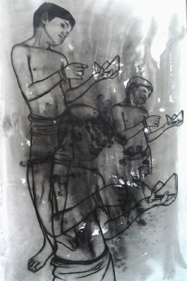 如何画大海里的轮船，如何画大海里的轮船简笔画（儿童节漫画作品）