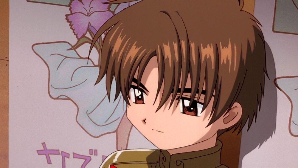 李小狼的头发颜色是棕色,发型也是中分,少年气息扑面而来.