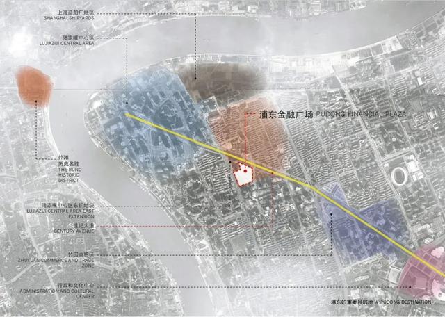 陆家嘴金融广场，上海浦东金融广场——将浦东新区商业和交通配套无缝结合