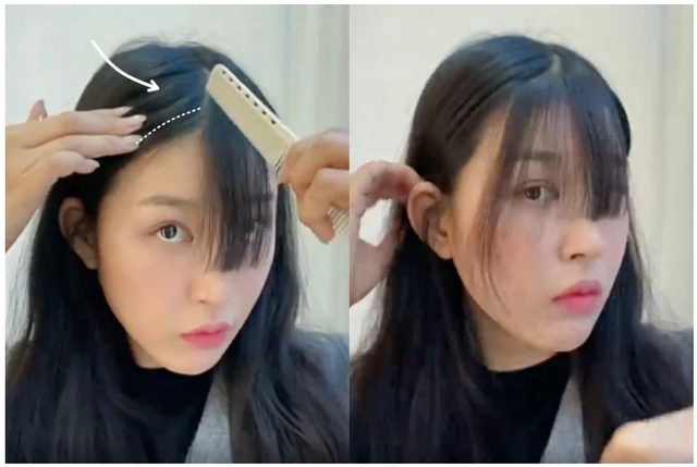 怎么剪斜刘海简单好看，韩国发型师教你在家剪刘海