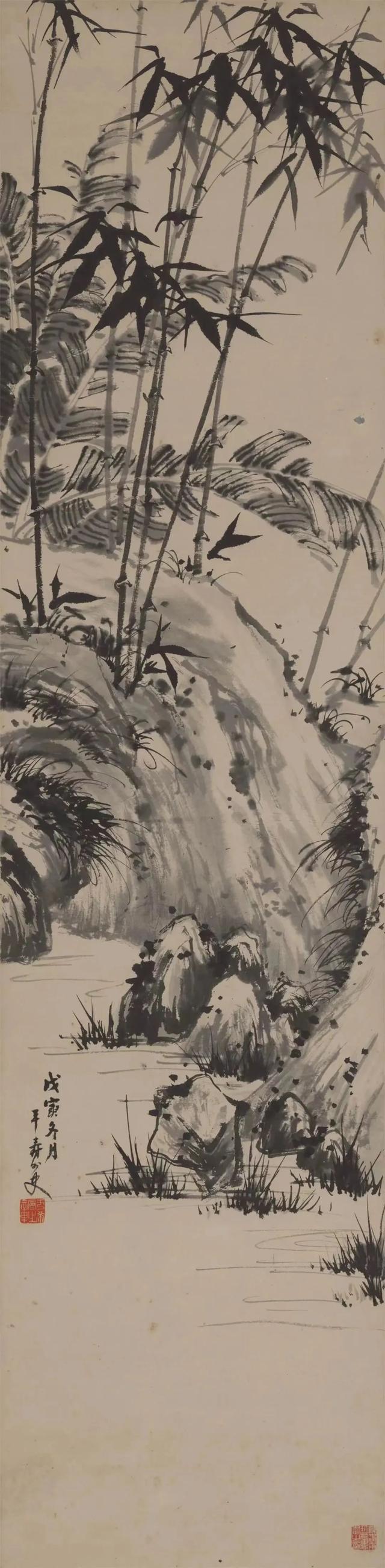 墨竹图名画赏析，于希宁精品花鸟画鉴赏——《墨竹图》