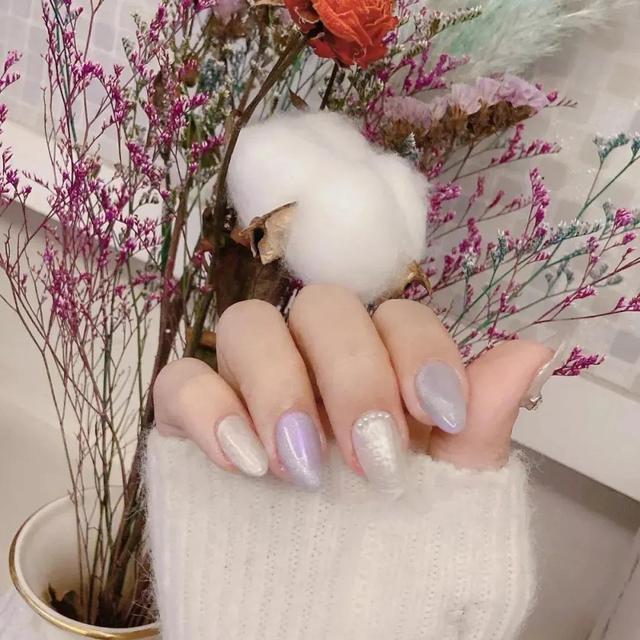 自然的猫眼美甲，超闪的猫眼美甲，美爆了！