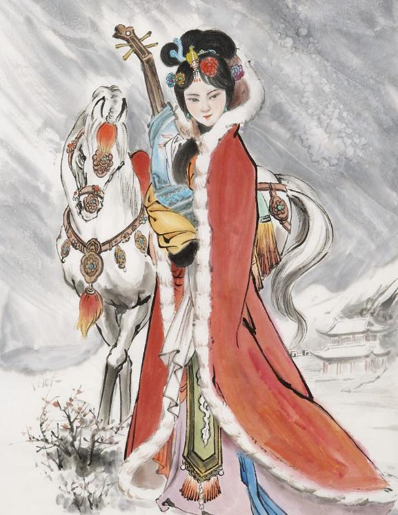 王昭君一生的故事，王昭君为国出使塞外