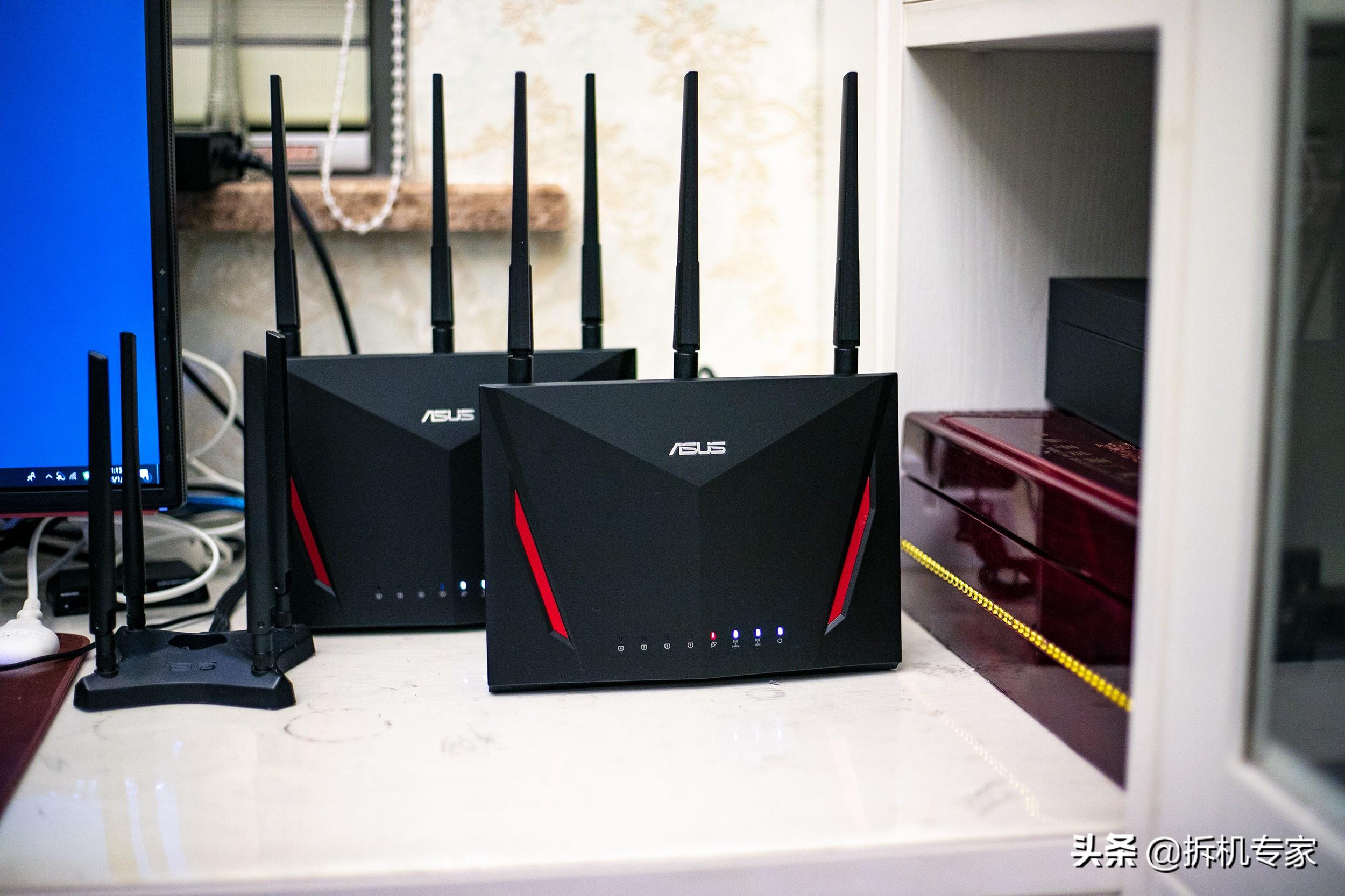华硕ac86u mesh组网配置教程，5G全屋覆盖+无缝漫游—AC86U