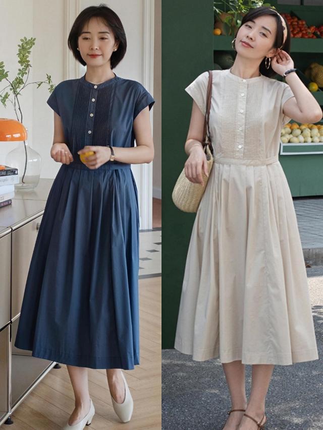 过膝裙子怎么搭配，过膝裙子怎么搭配好看（今年流行的连衣裙都是“过膝款”）