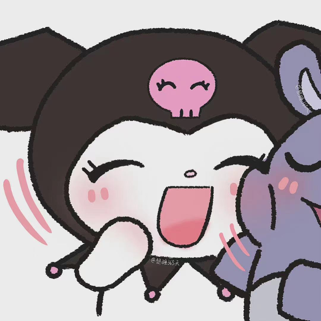 库洛米情侣头像，库洛米情头微信（库洛米巴库：三丽鸥情头）