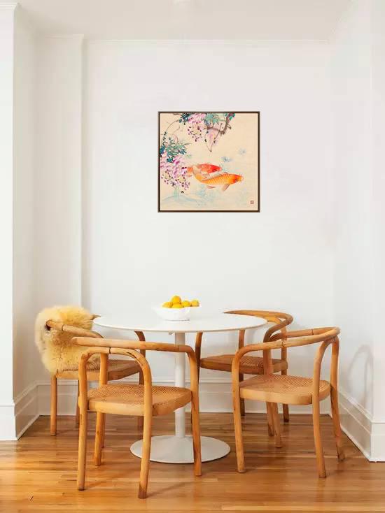 爱死这种手绘墙了，手绘墙面装饰画（亲戚说我家硬装超普通）