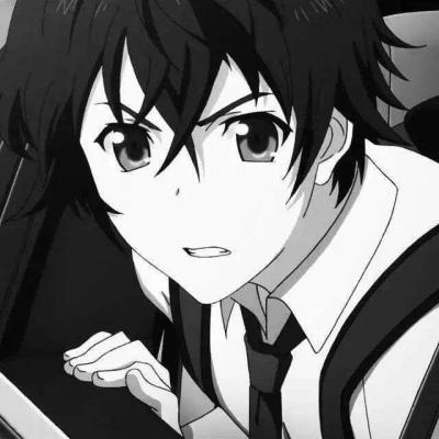 动漫头像男黑暗系，黑暗系男生动漫头像微信（黑白动漫男生头像2021）