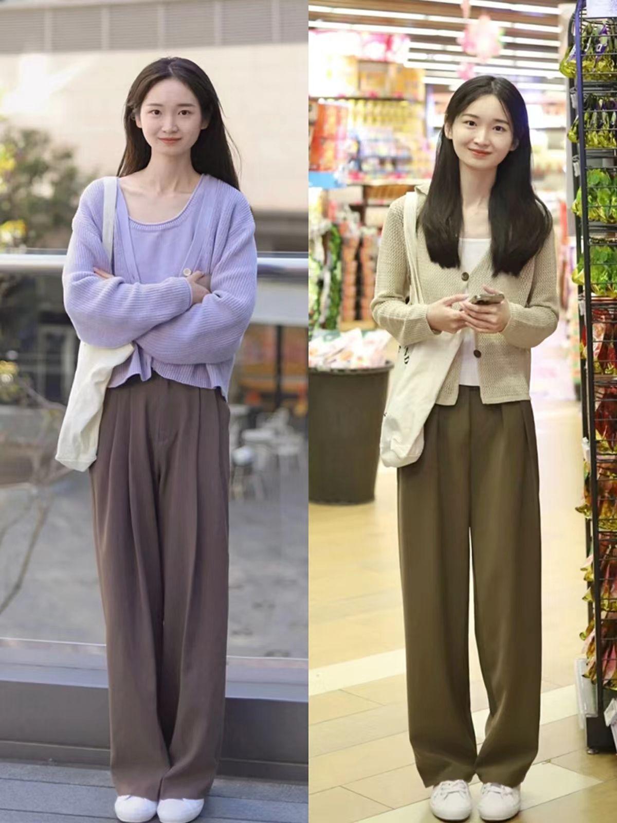 女孩子穿大脚裤配什么上衣夏天穿好看,大脚裤搭配上衣图片