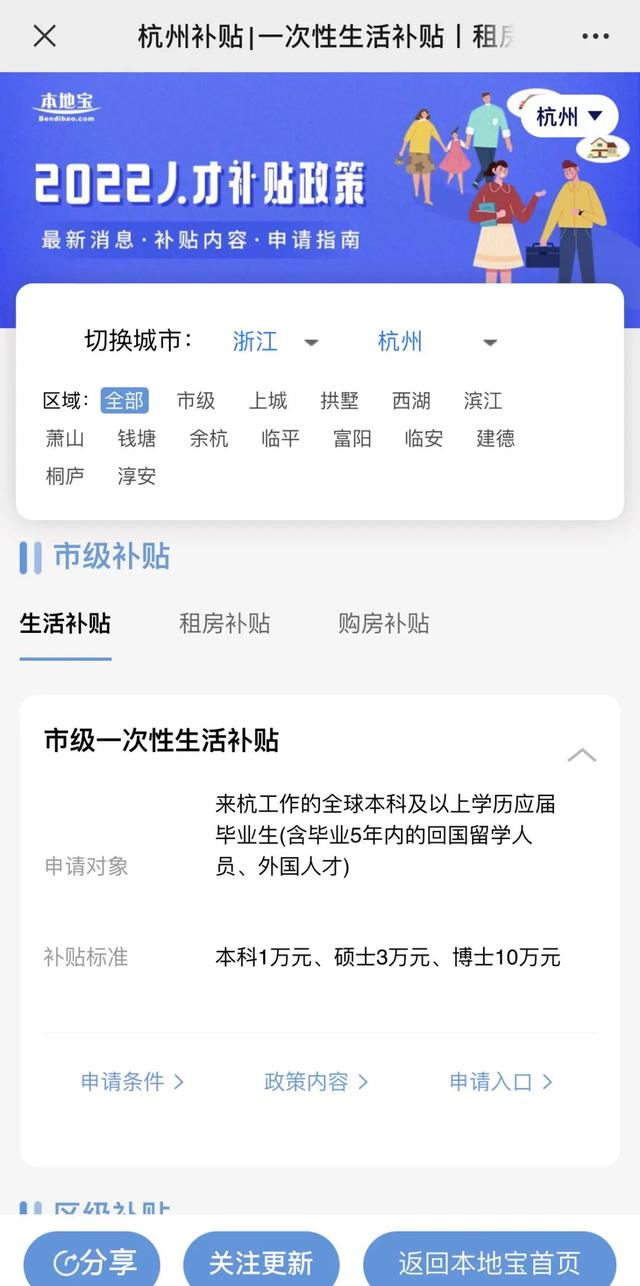 杭州住房补贴申请条件，杭州住房补贴申请条件电话（杭州有这么多补贴可以申请）