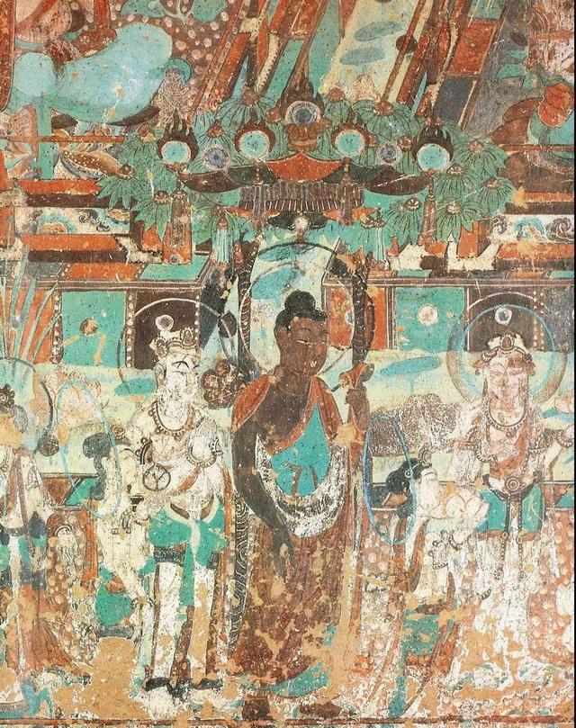 敦煌壁画图片大全，敦煌飞天壁画高清图（敦煌壁画对于中国画坛的影响）