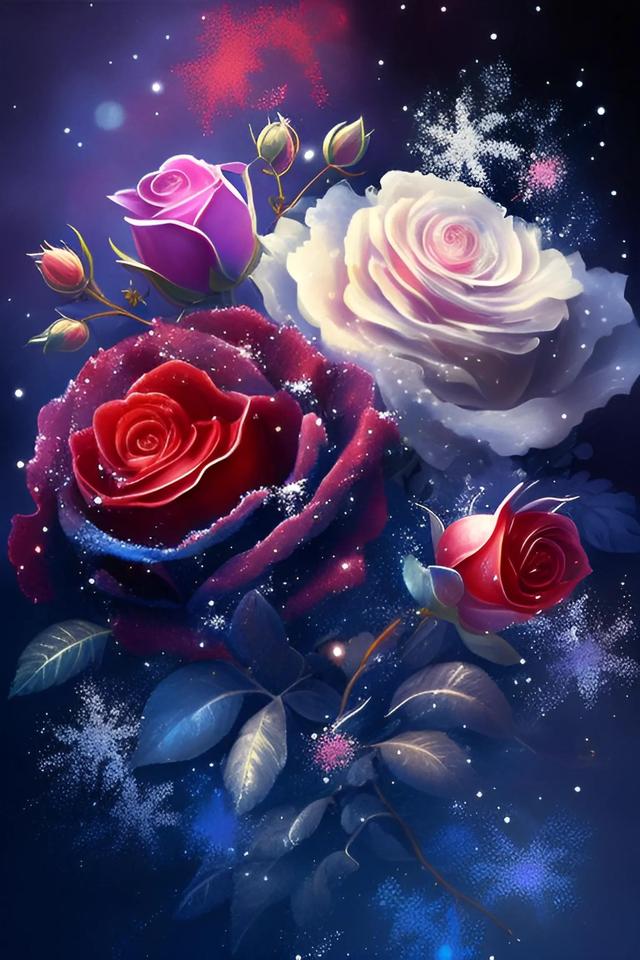 七彩玫瑰花语是什么七彩玫瑰代表什么意思，七彩玫瑰的花语是什么意思（愿你的人生像七彩玫瑰一样灿烂多彩）