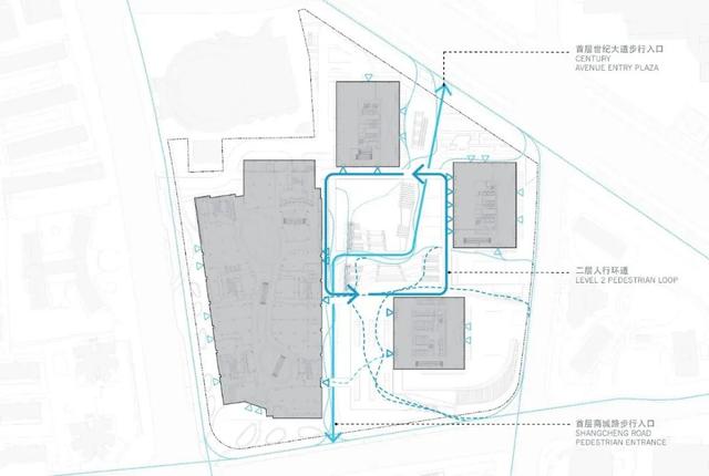 陆家嘴金融广场，上海浦东金融广场——将浦东新区商业和交通配套无缝结合