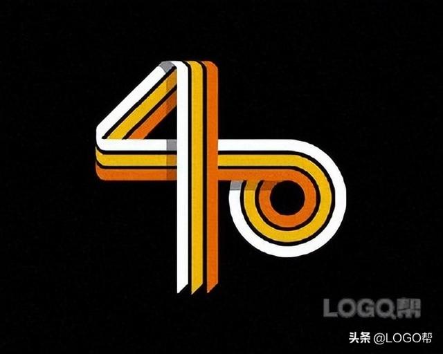 与4有关的logo设计图片