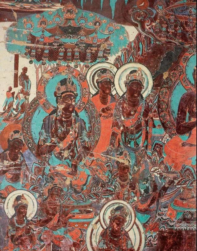 敦煌壁画图片大全，敦煌飞天壁画高清图（敦煌壁画对于中国画坛的影响）