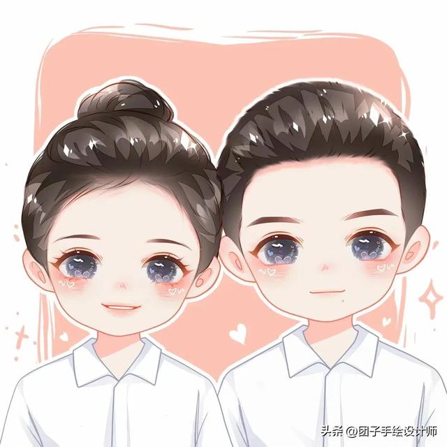 爆款情侣头像 一人一半动漫，情侣头像动漫一人一半微信（幸福甜蜜的卡通情侣头像）