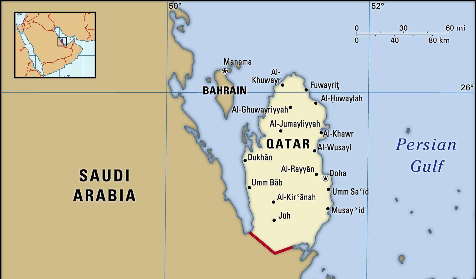 卡塔尔属于哪个国家（卡塔尔资料简介）