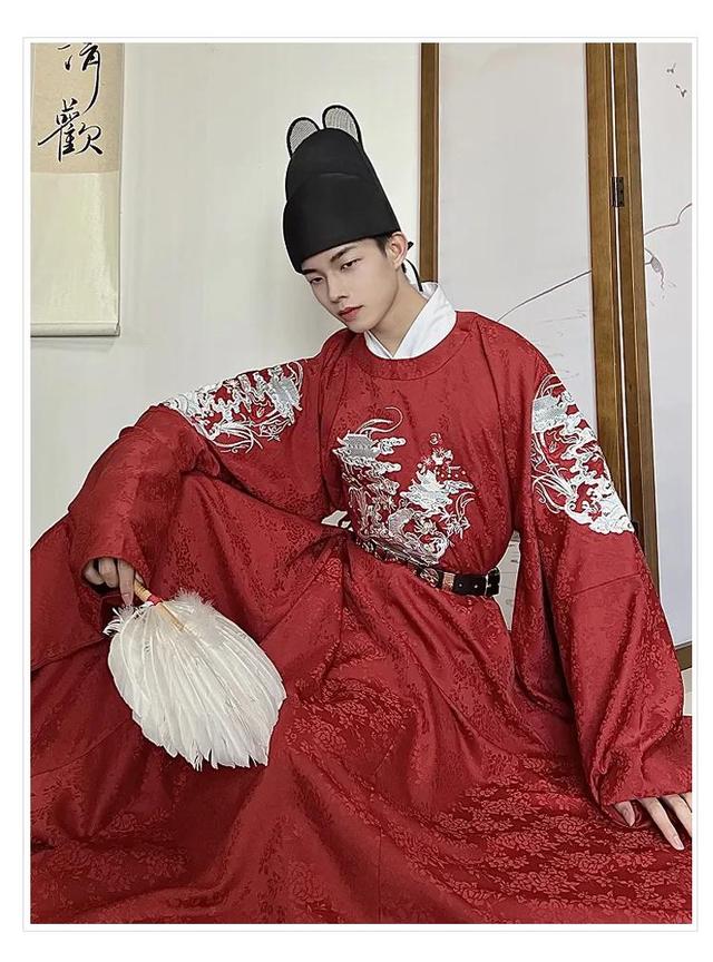 汉服圆领袍无缝领子，圆领袍——唐圆领