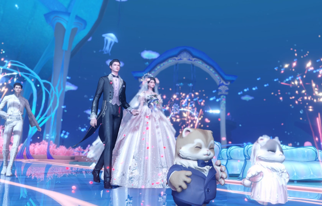 大耳狗图片 头像，可爱大耳狗图片微信（天谕手游大耳狗主题婚礼浪漫来袭）